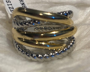 Silver Gold Ring