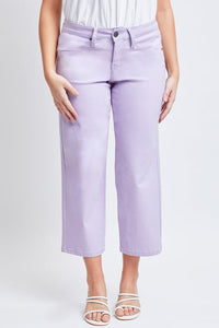 Hyperstretch High Rise Wide Leg Cropped Pants Lavender