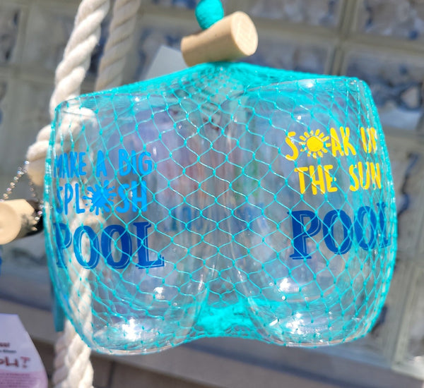 Set of Four Pool Theme Shatterproof Drinkware Glasses