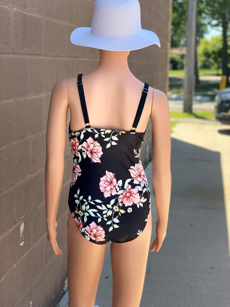 Floral Printed One Piece Swimsuit