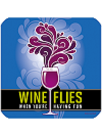 Wine Flies Drink Coaster