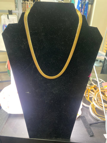 Stainless Steel Gold Tone 16 inch Choker Chain Necklace