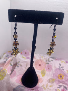 Topaz Crystal Dangle Earrings