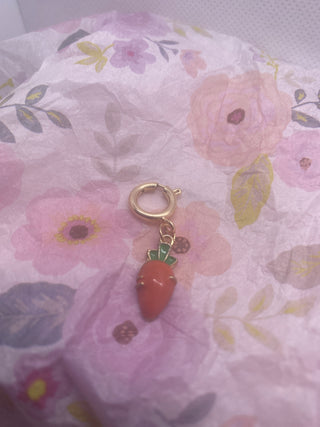 Carrot Gold Tone Charm for Necklace or Bracelet