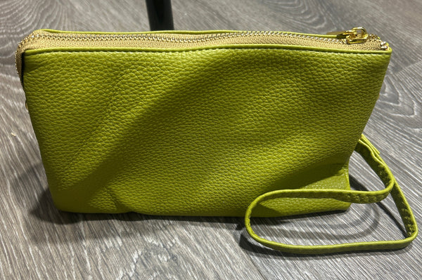 Green Crossbody Purse with wristlet