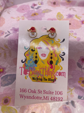 Santa Claus Christmas Post Earring