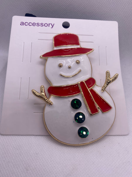 Giant Snowman Pin Pendant