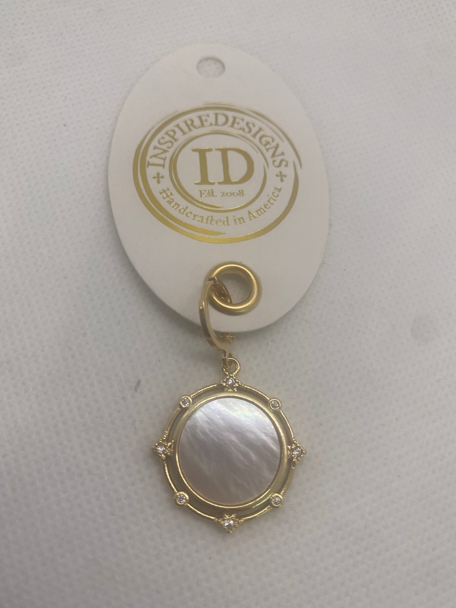 Custom Pearl Coin Scarf Necklace Charm