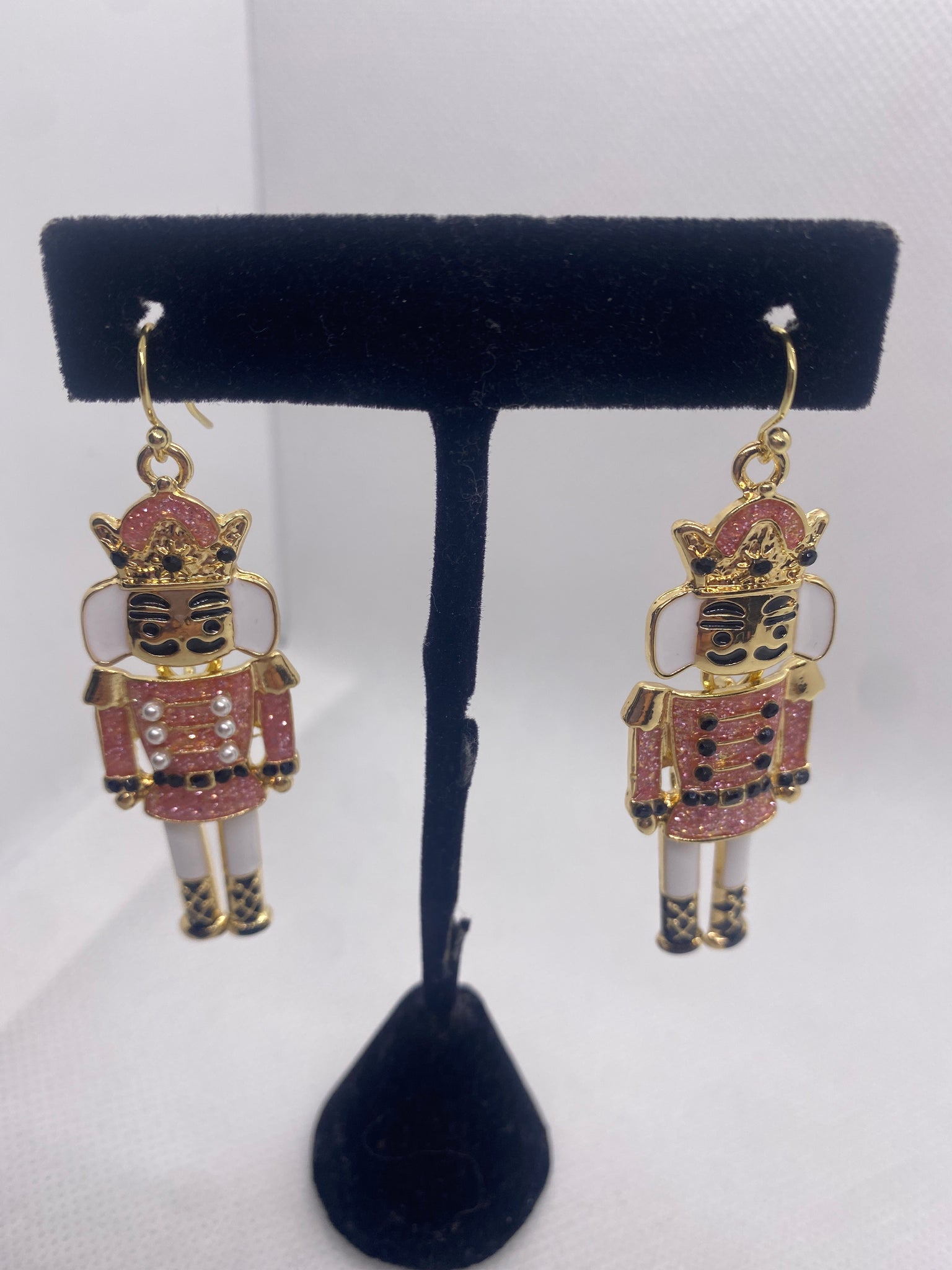 Pink Nutcracker Earrings