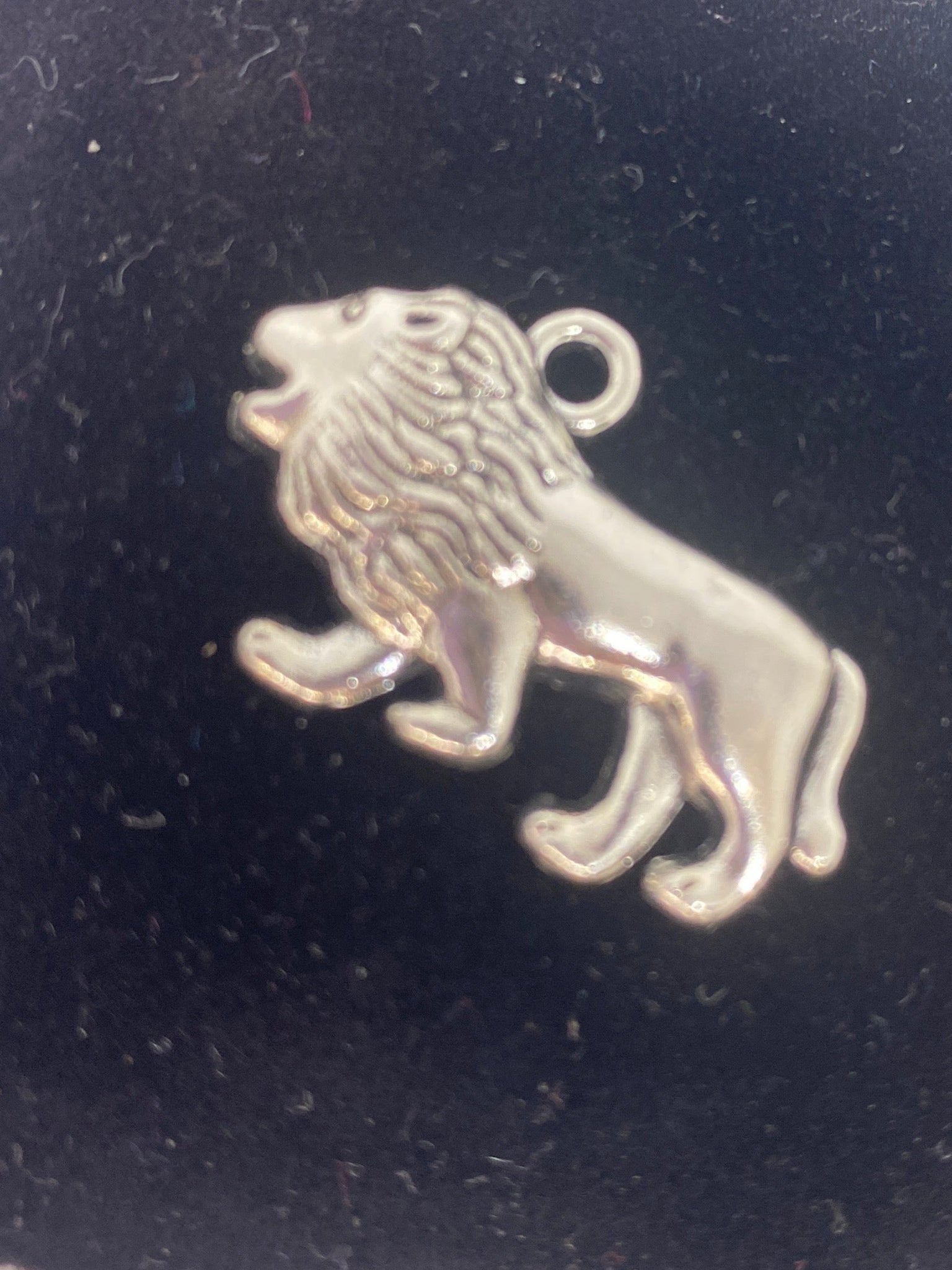 Silver Lion 1 inch Charm for Necklace or Bracelet