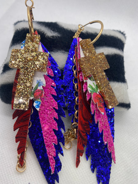 Randans Custom Lightweight Royal Blue Earrings