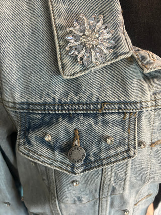 Crystal Rhinestone Snowflake Floral Brooch Pin Pendant