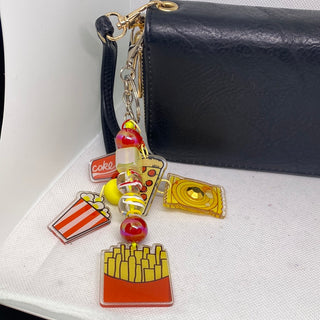 Fast Food For Life Yellow Red Purse Bling