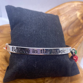 Believe in the Magic Cuff Bangle Bracelet