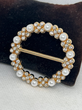 Rose Gold Faux Pearl T Shirt Clip