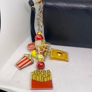 Fast Food For Life Yellow Red Purse Bling
