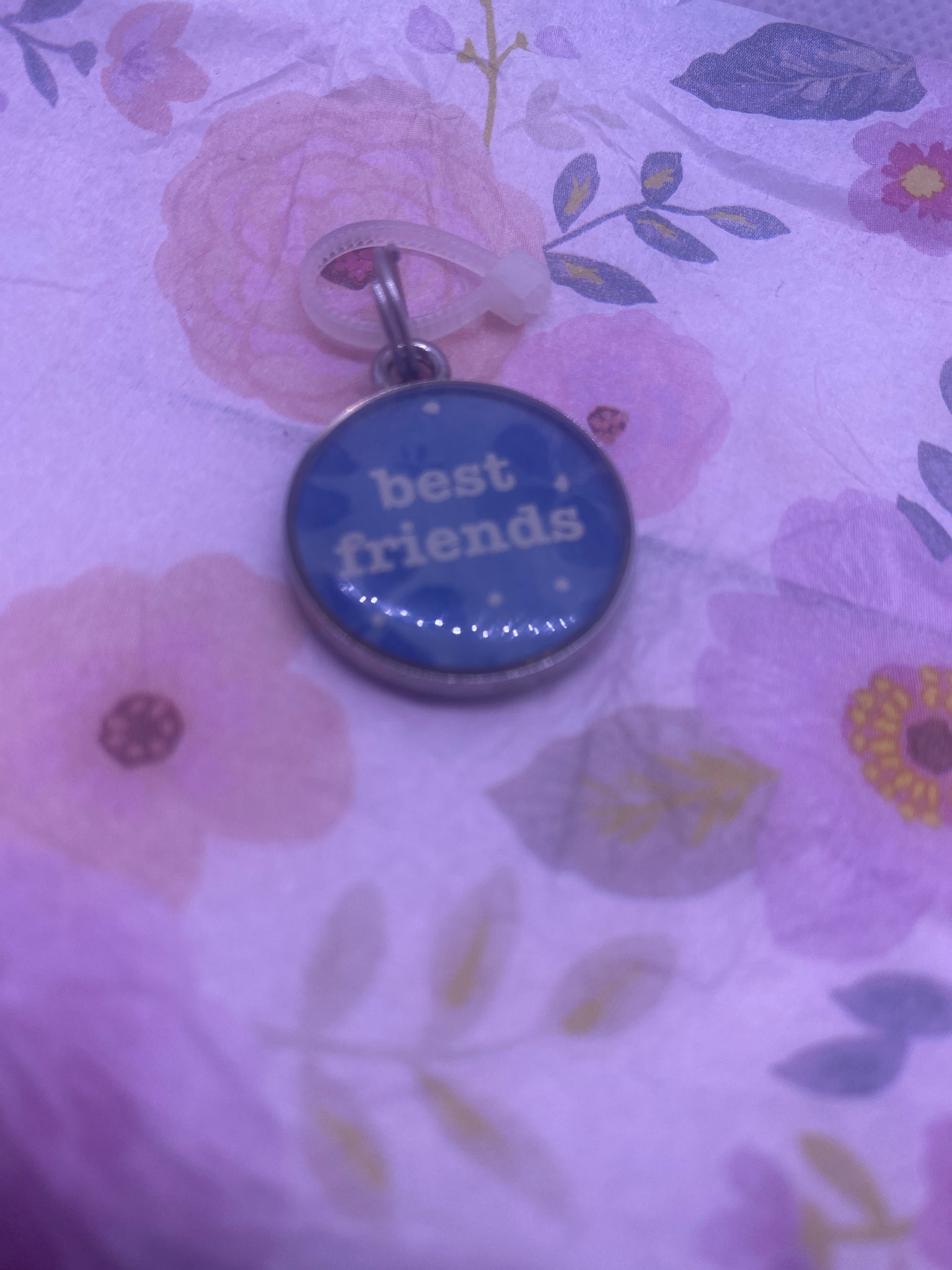 Ganz Round Best Friends Charm for Keyring Necklace Bracelet