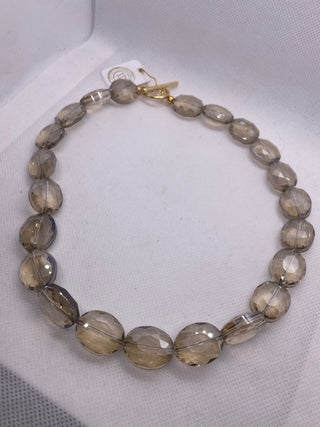 Beaded  amber bead Choker Necklace