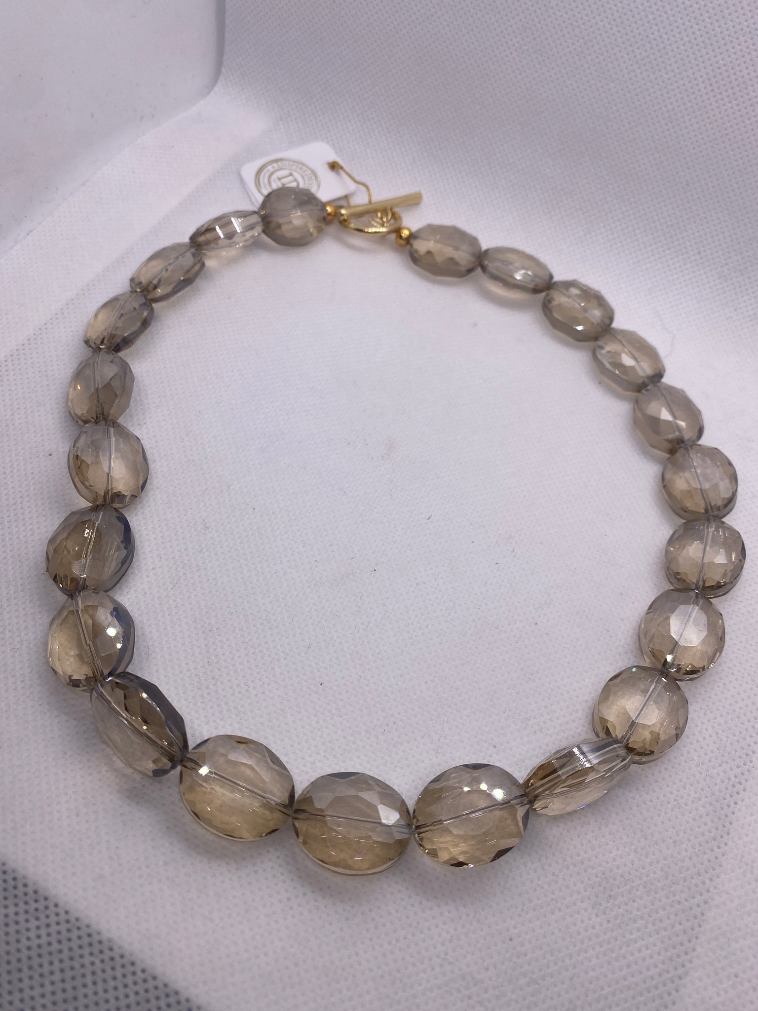 Beaded  amber bead Choker Necklace