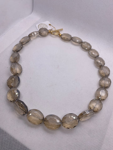 Beaded  amber bead Choker Necklace