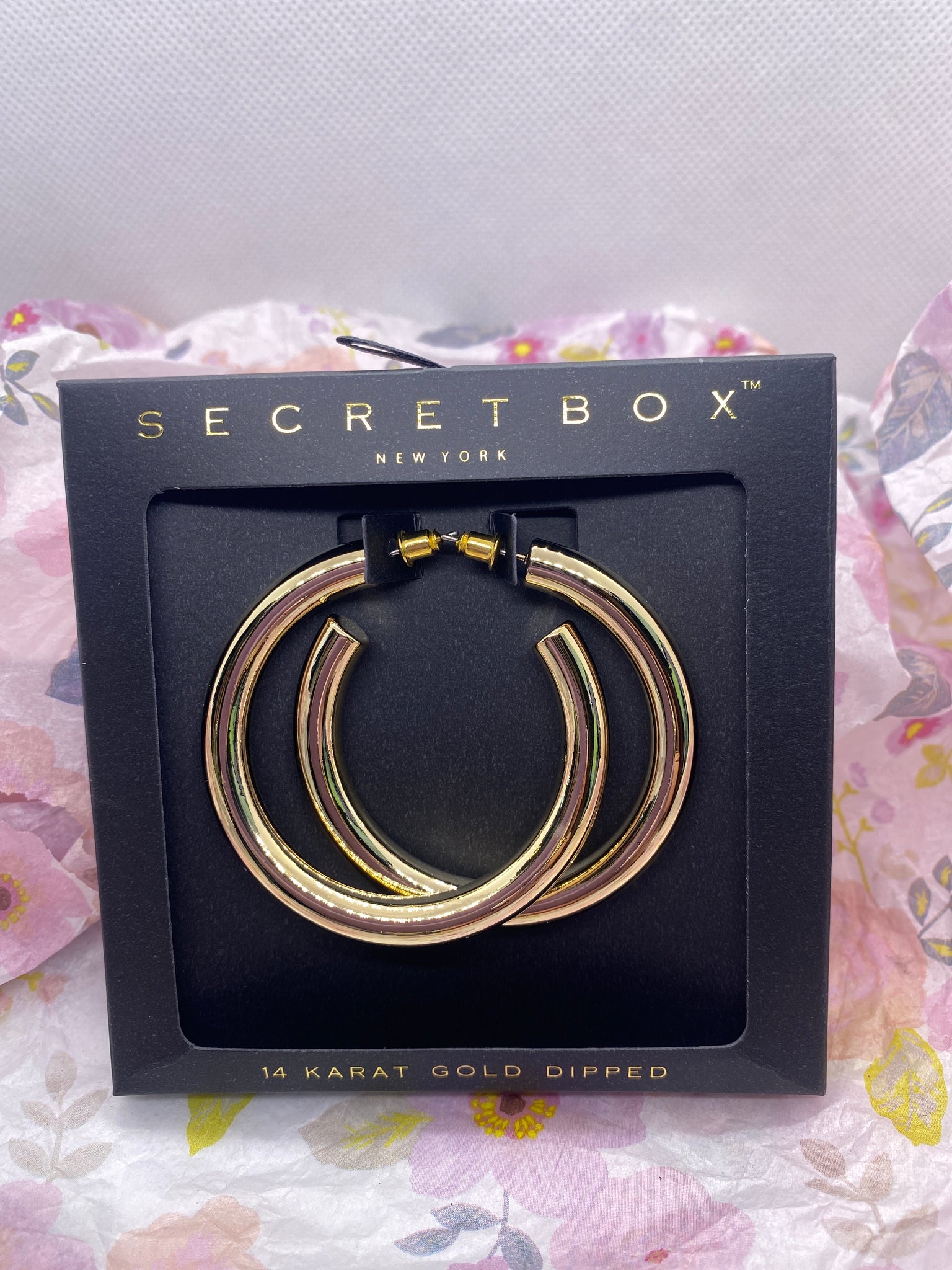 50MM 14k Gold Dipped Earrings