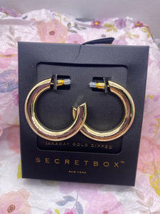 14k Gold Dipped 45MM Hoop Earrings