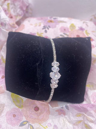 Five Rhinestone Crystal Bracelet