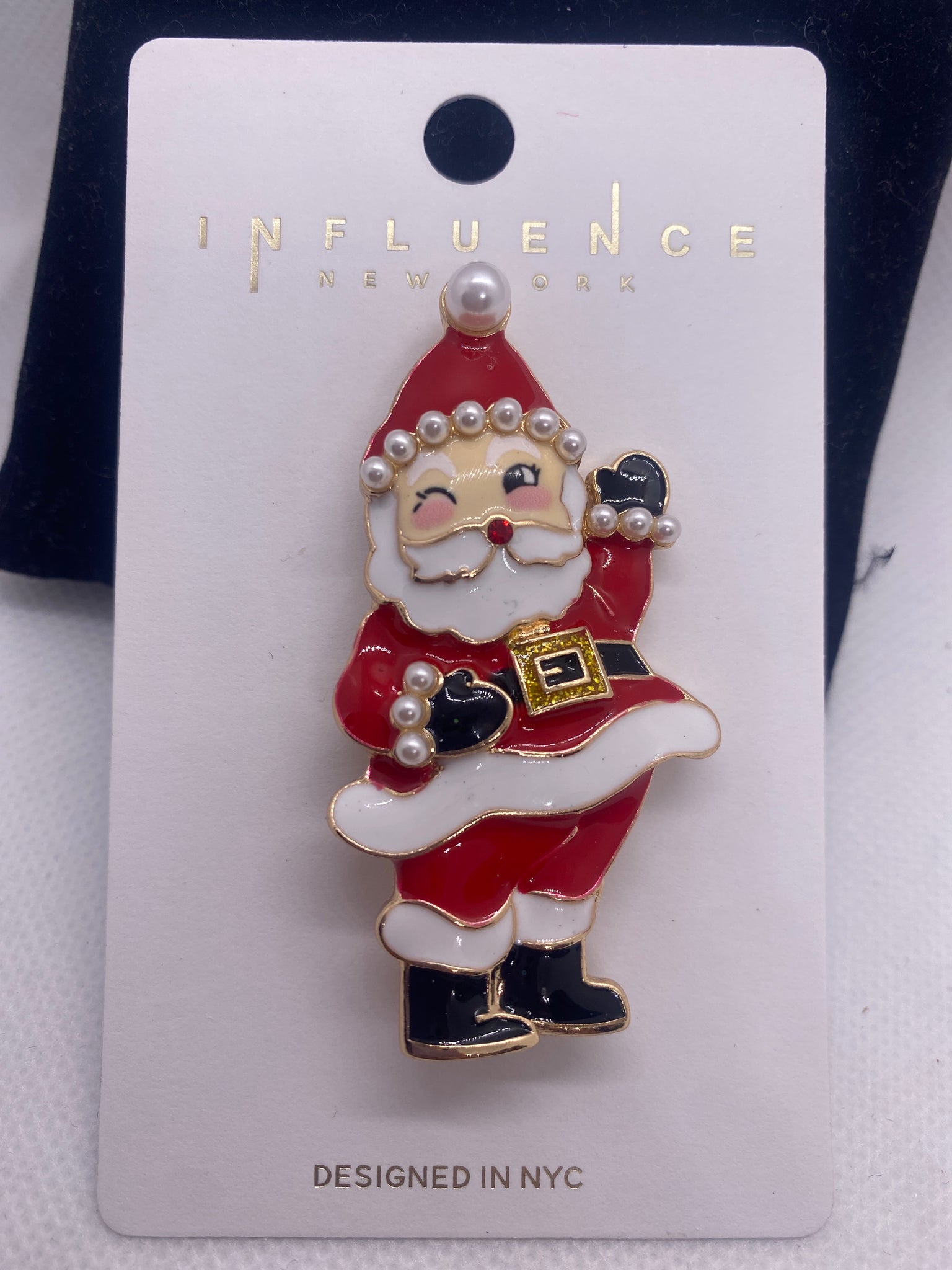 Red Santa Claus Pin Pendant