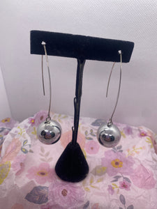 Silver Ball Earrings