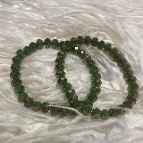 Metallic Green Stretch Bracelet