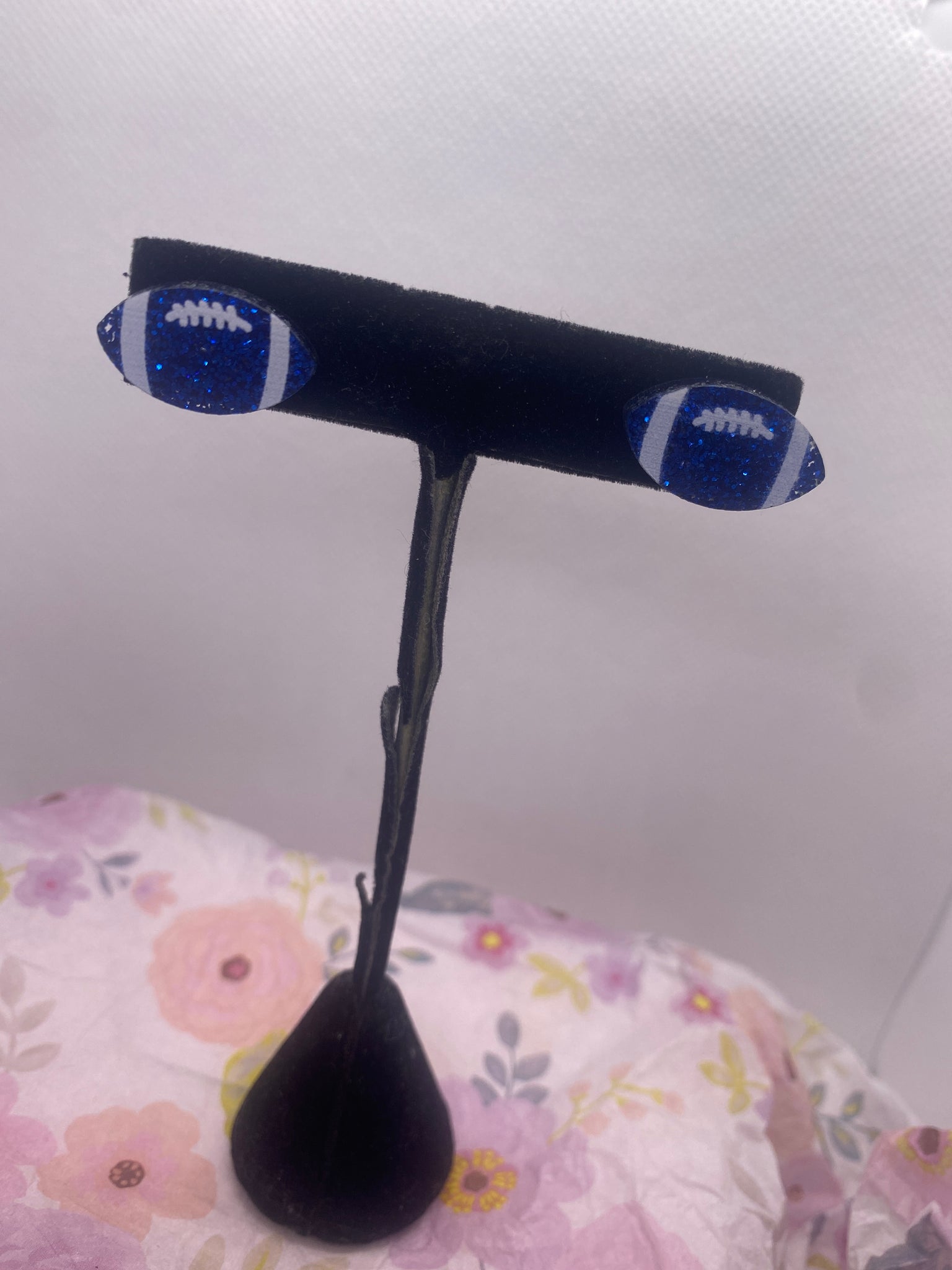 Small Royal Blue Acrylic Footballs