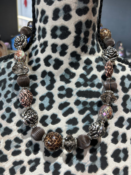 Custom Leopard Print Statement Sandra Ling Designs Necklace
