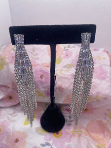 Clear Rhinestone Post Earrings