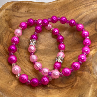 Shades of Pink Stretch Bracelet
