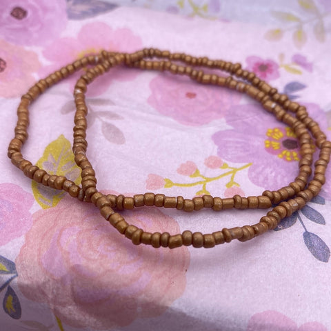 Bronze Seed Bead Stretch Bracelet