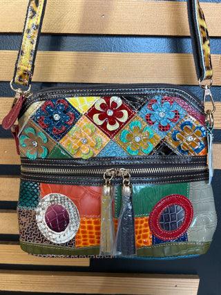 Colorful Genuine Leather Crossbody Cross body Sling Purse