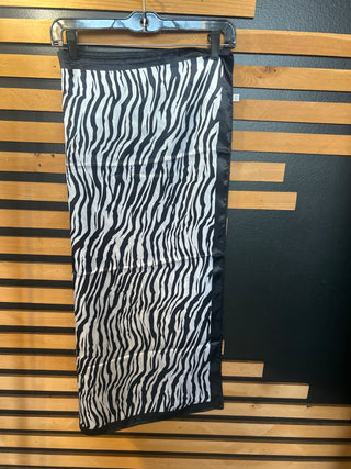 Womens Fashion Silk Scarf 35 x 35 Zebra Stripe Neck Hair Bag Accessory