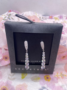 Sterling Silver Dipped CZ Earrings