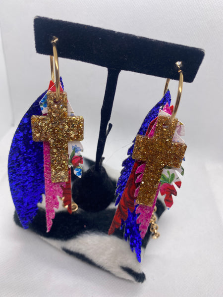 Randans Custom Lightweight Royal Blue Earrings