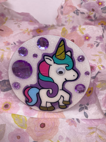 Purple Unicorn Fridge Magnet