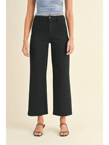 Just Black Denim Wide Leg Longer Length Pants