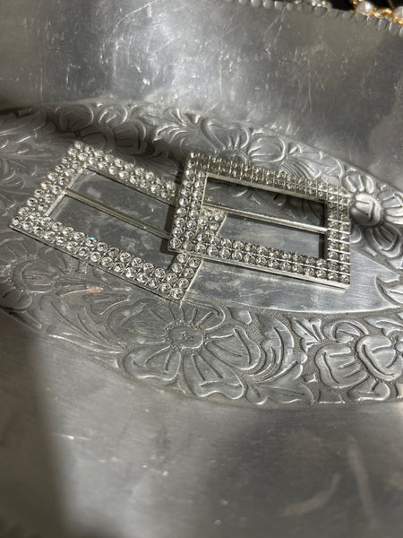 Rhinestone Rectangle Shape T Shirt Clip