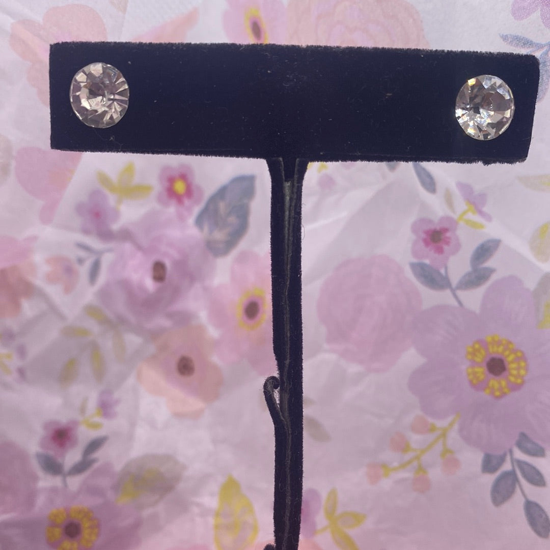 Clear Rhinestone Post Earrings