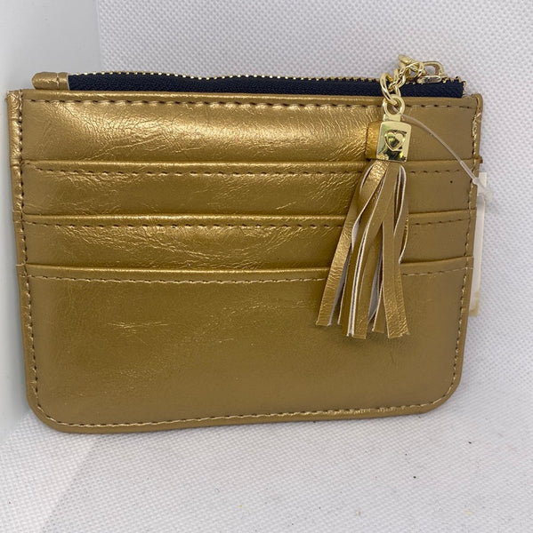 Drivers License Credit Card Holder Wallet Gold