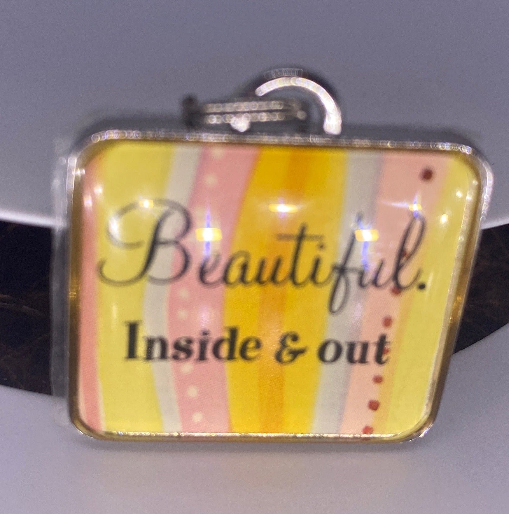 Beautiful Inside & Out Square Charm