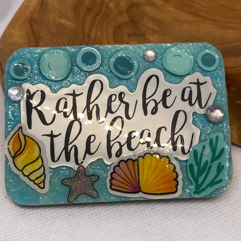 Rather be at the Beach Fridge Magnet