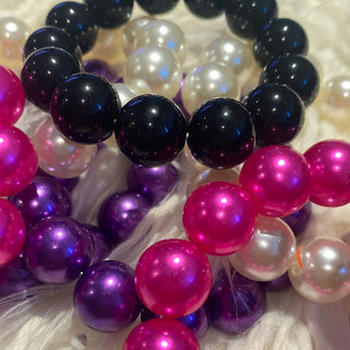 Round Bead Stretch Bracelet