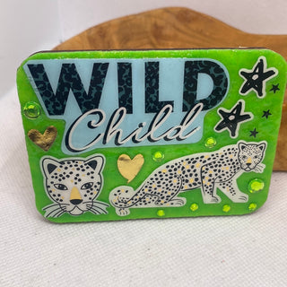 Bling Green Wild Child Magnet