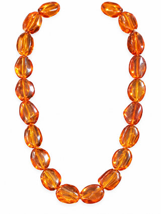 Amber Statement Necklace with Convertible Pendant & Pin