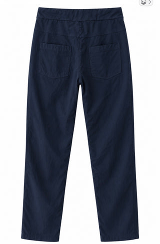 Made in Italy Navy Drawstring Joggers Pants